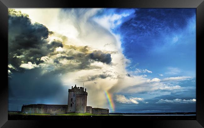 Stormy Castle Framed Print by Chris Murphy