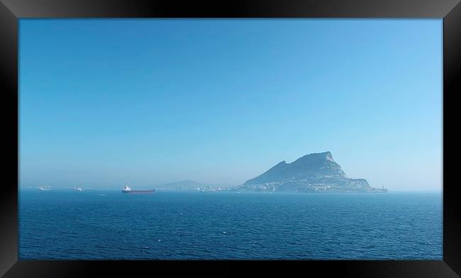 Rock of Gibraltar Framed Print by Claire Colston