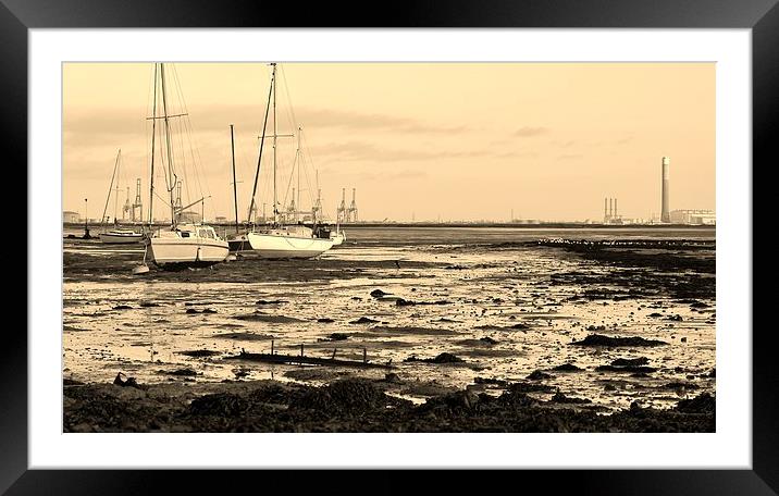 Isle of Grain/Sheerness Framed Mounted Print by Claire Colston