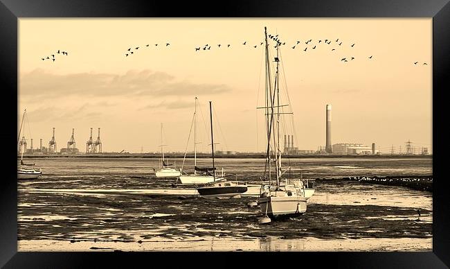 Isle of Grain power station Framed Print by Claire Colston