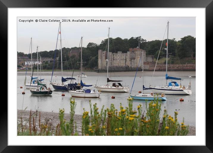 Upnor Castle Framed Mounted Print by Claire Colston