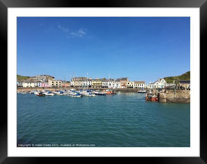 Ifracombe Harbour, North Devon UK Framed Mounted Print by Helen Cooke