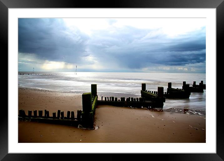 Sea front at Hunstanton Framed Mounted Print by Helen Cooke
