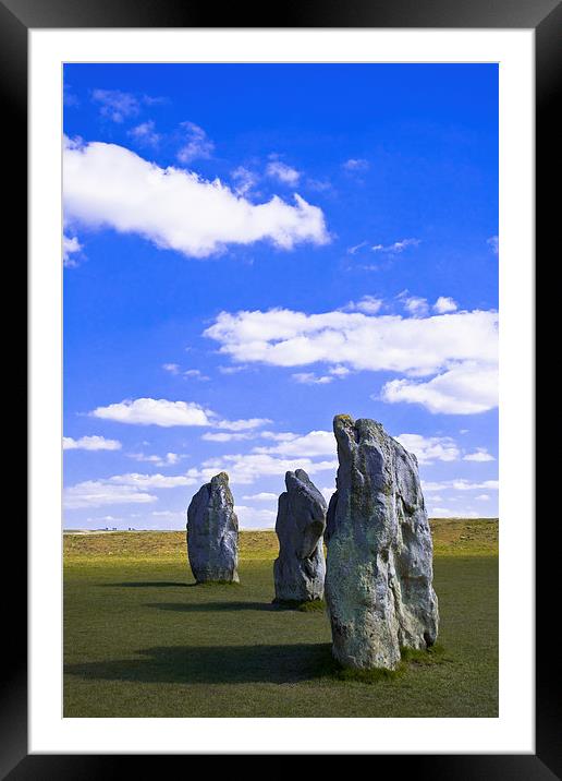 Avebury Stones Framed Mounted Print by Andy Davis