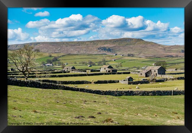 Yorkshire Dales Barns Framed Print by Keith Douglas