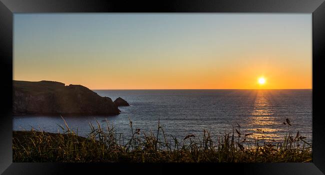 A Cornish Sunset Framed Print by Keith Douglas