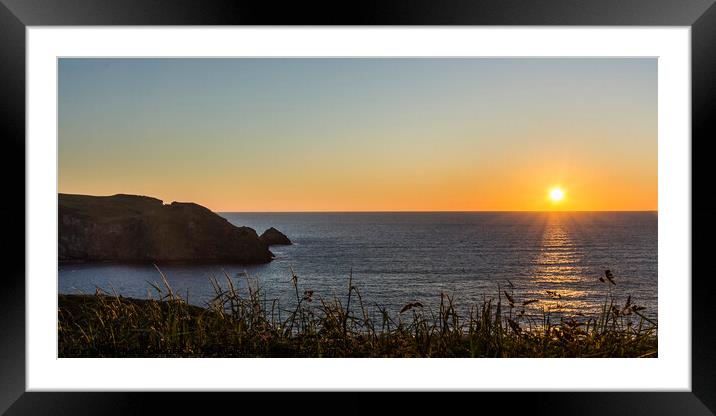 A Cornish Sunset Framed Mounted Print by Keith Douglas