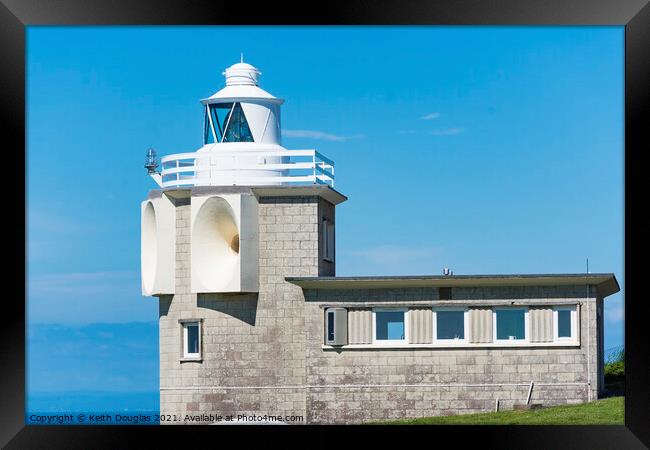 Bull Point Lighthouse, Devon Framed Print by Keith Douglas