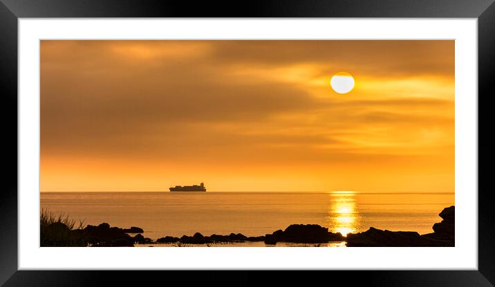 Sunrise over the Firth of Clyde Framed Mounted Print by Keith Douglas