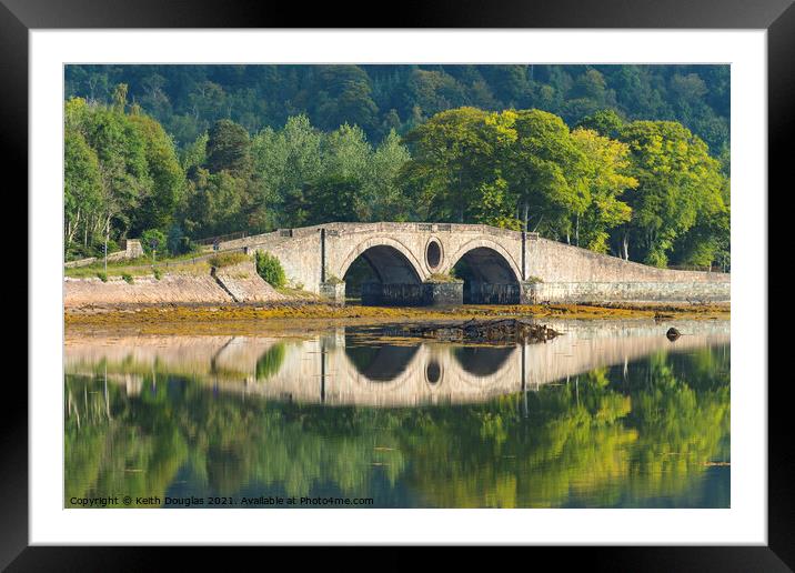 Inveraray Bridge, Scotland Framed Mounted Print by Keith Douglas