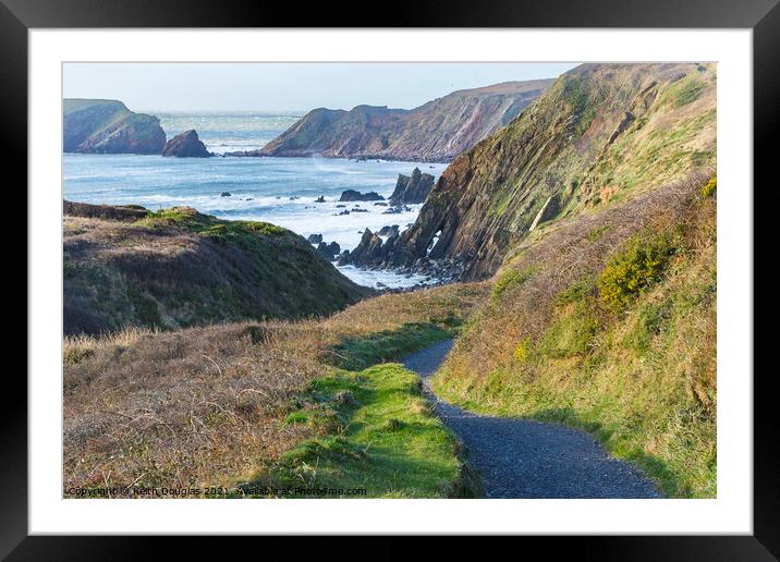 The path to Marloes Sands, Pembrokeshire Framed Mounted Print by Keith Douglas