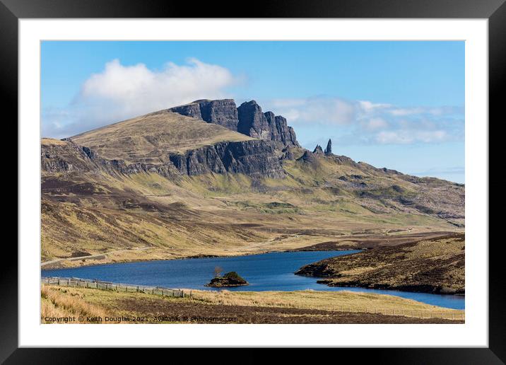 The Storr and Old Man of Storr, Skye Framed Mounted Print by Keith Douglas