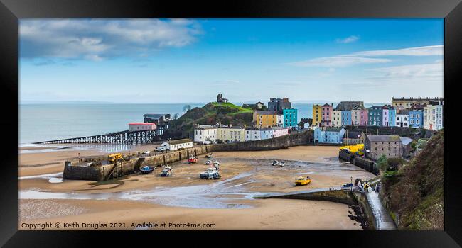 Tenby Harbour Framed Print by Keith Douglas