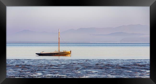 Moored in The Bay Framed Print by Keith Douglas