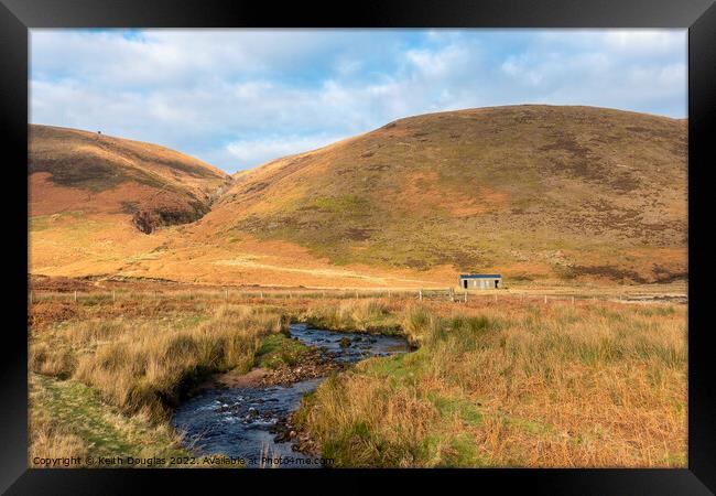 Bleadale Water and Langden Castle in the Forest of Bowland Framed Print by Keith Douglas