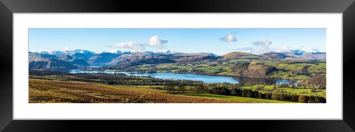 Ullswater Panorama (Lake District) Framed Mounted Print by Keith Douglas