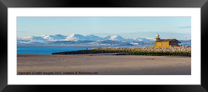 Snow across The Bay Framed Mounted Print by Keith Douglas