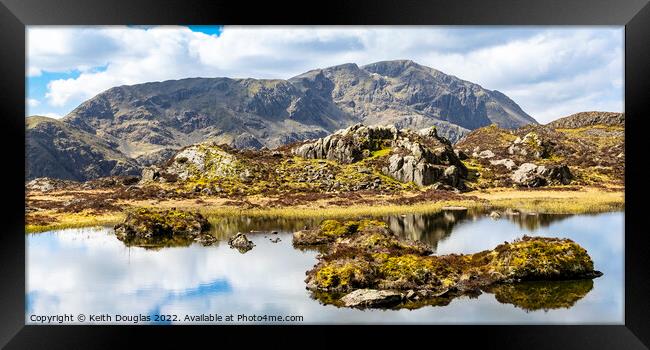 Innominate Tarn and Pillar, Lake District  Framed Print by Keith Douglas