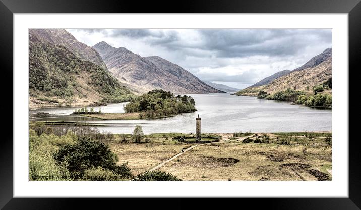 The Glenfinnan Monument and Loch Shiel Framed Mounted Print by Keith Douglas