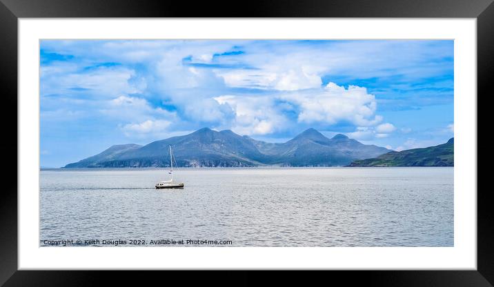 Rum and the Sound of Eigg Framed Mounted Print by Keith Douglas