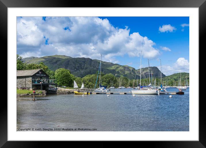 Coniston Sailing Club Framed Mounted Print by Keith Douglas