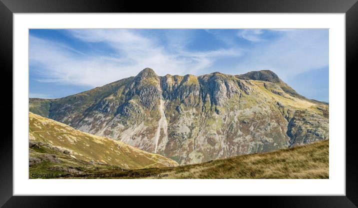 The Langdale Pikes Framed Mounted Print by Keith Douglas