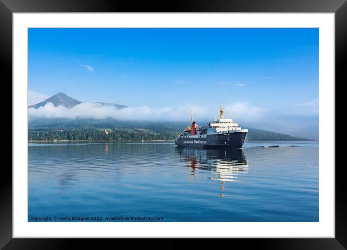 Ferry at Brodick, Isle of Arran Framed Mounted Print by Keith Douglas
