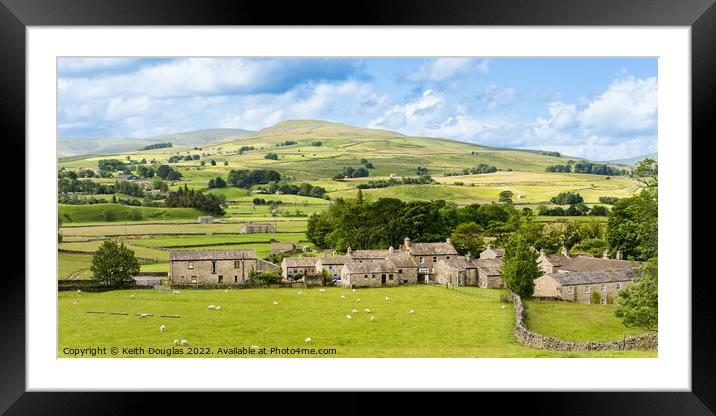 Hardraw, Wensleydale, Yorkshire Dales Framed Mounted Print by Keith Douglas
