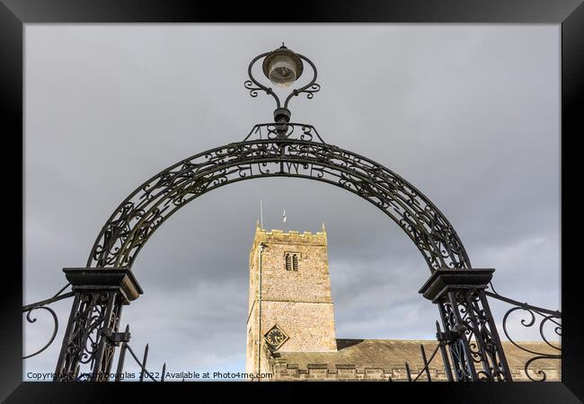 Saint Mary's Church Tower and Gates, Kirkby Lonsdale Framed Print by Keith Douglas