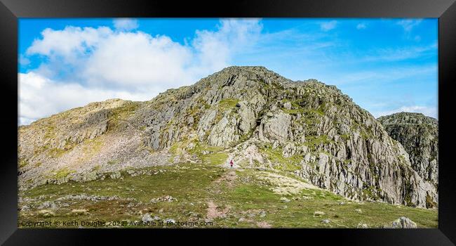 Crinkle Crags, Lake District Framed Print by Keith Douglas