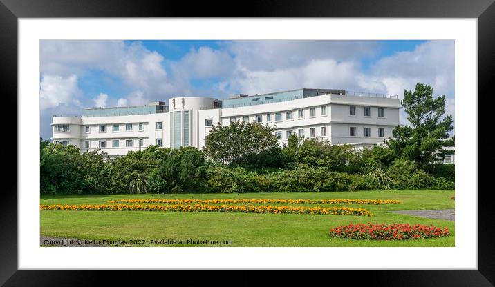 Morecambe Midland Hotel and gardens Framed Mounted Print by Keith Douglas