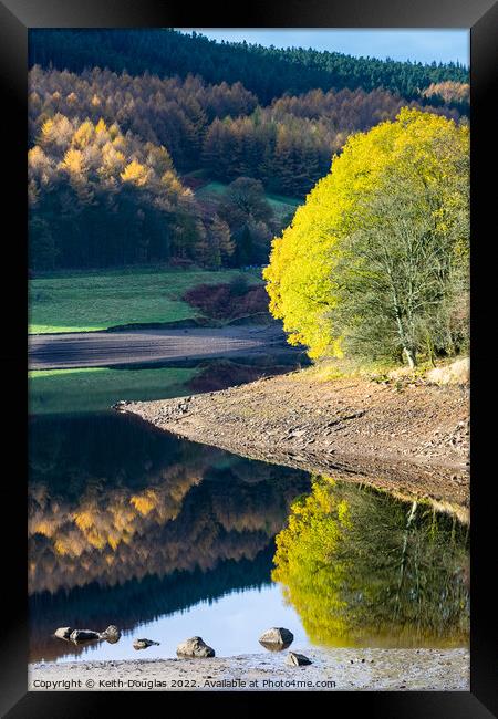 Autumn at Ladybower Reservoir Framed Print by Keith Douglas