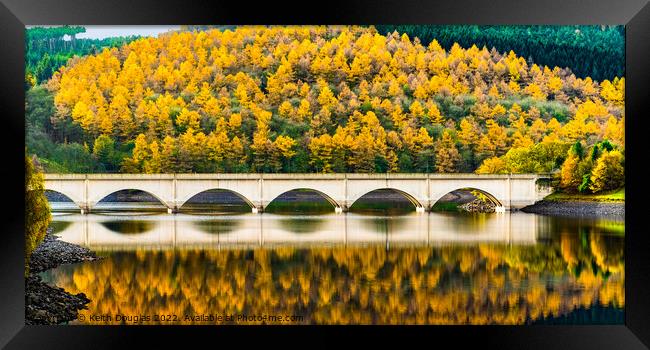 The Viaduct at Ladybower Framed Print by Keith Douglas