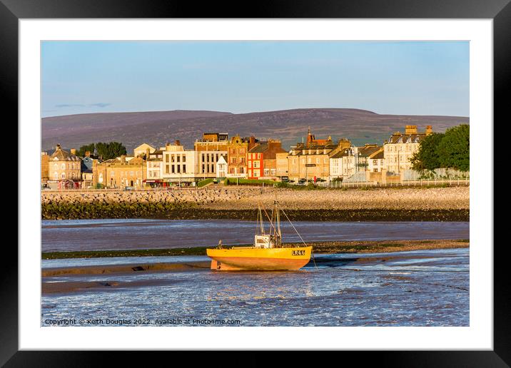 Morecambe Seafront and Fishing Boat Framed Mounted Print by Keith Douglas