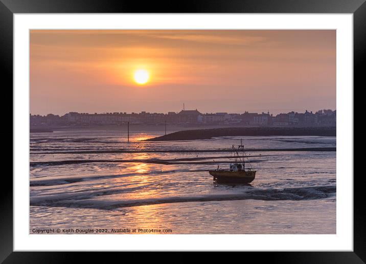 Sunrise over Morecambe Framed Mounted Print by Keith Douglas