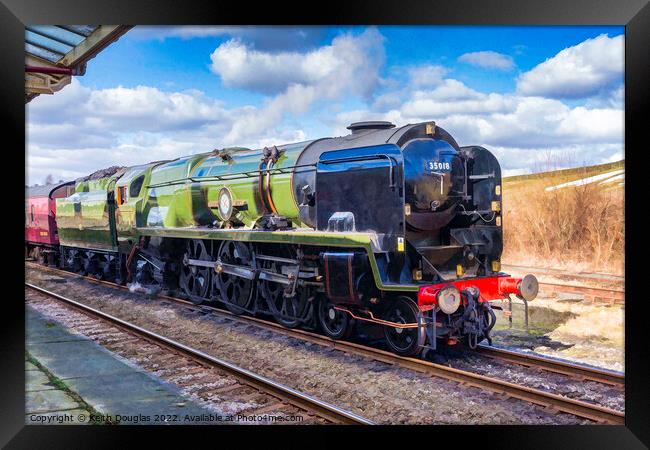 British India Line steam locomotive Framed Print by Keith Douglas