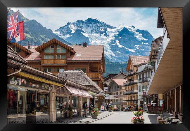 Wengen, Switzerland Framed Print by Keith Douglas