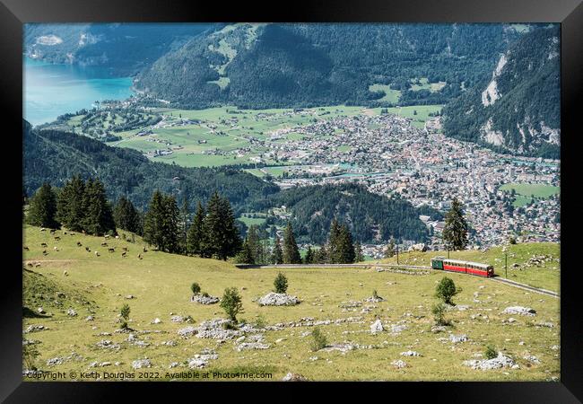 Widerswil to Schynige Platte Railway, Switzerland Framed Print by Keith Douglas