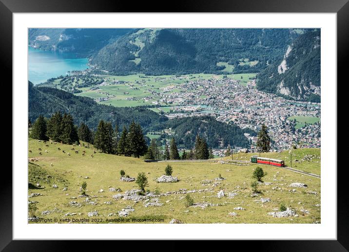Widerswil to Schynige Platte Railway, Switzerland Framed Mounted Print by Keith Douglas