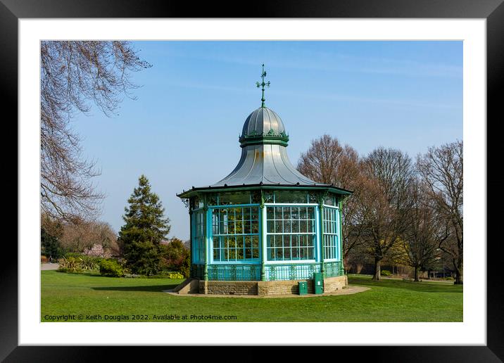 Weston Park Bandstand, Sheffield Framed Mounted Print by Keith Douglas