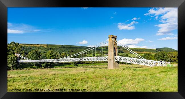 The Melrose Chain Bridge Framed Print by Keith Douglas