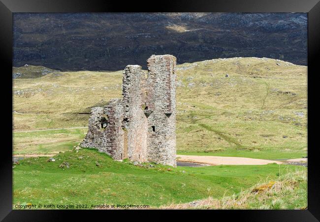 Ardvreck Castle, Sutherland, Scotland Framed Print by Keith Douglas