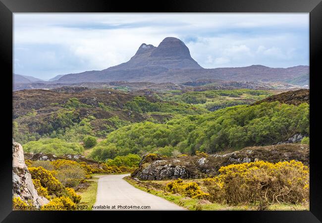 Suilven from the North West Framed Print by Keith Douglas