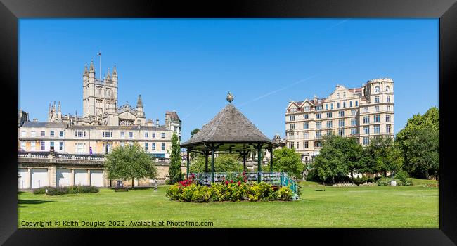 Bandstand in Bath Framed Print by Keith Douglas