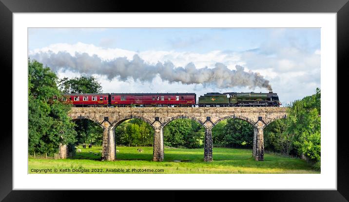 Scots Guardsman Steam Locomotive at Capernwray  Framed Mounted Print by Keith Douglas