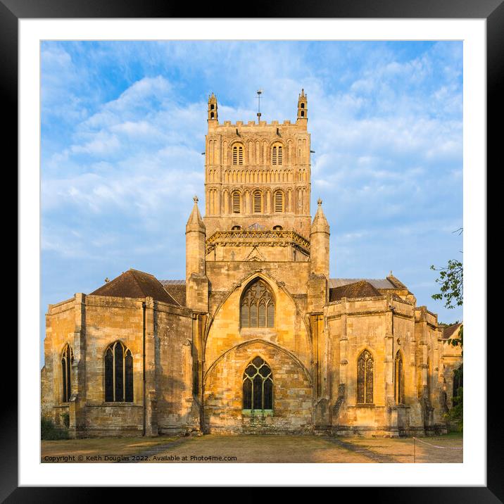 Tewkesbury Abbey Framed Mounted Print by Keith Douglas
