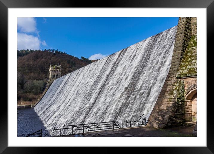 The Derwent Dam, Derbyshire Framed Mounted Print by Keith Douglas