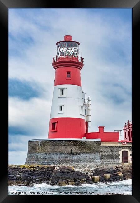 The Longstone Lighthouse, Farne Islands Framed Print by Keith Douglas