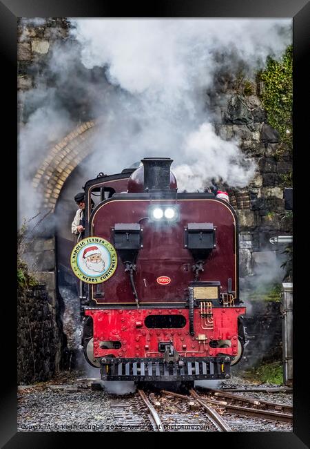 Welsh Highland Railway Santa Special Framed Print by Keith Douglas