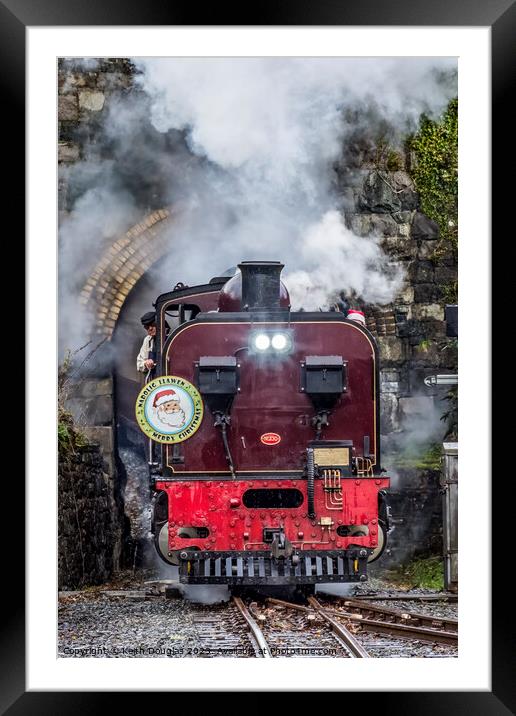 Welsh Highland Railway Santa Special Framed Mounted Print by Keith Douglas
